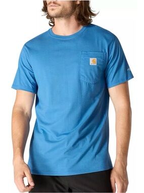 Carhartt Mens Force‎ Relaxed Fit Midweight Pocket T-Shirt, blue - size XXL